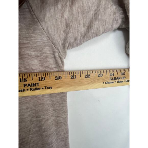 Brynn Walker Women's Size Large Tan Lightweight Long Sleeve Open Front Cardigan - Picture 6 of 8